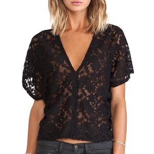 Erin kleinberg Julia Lace Top Size 2
